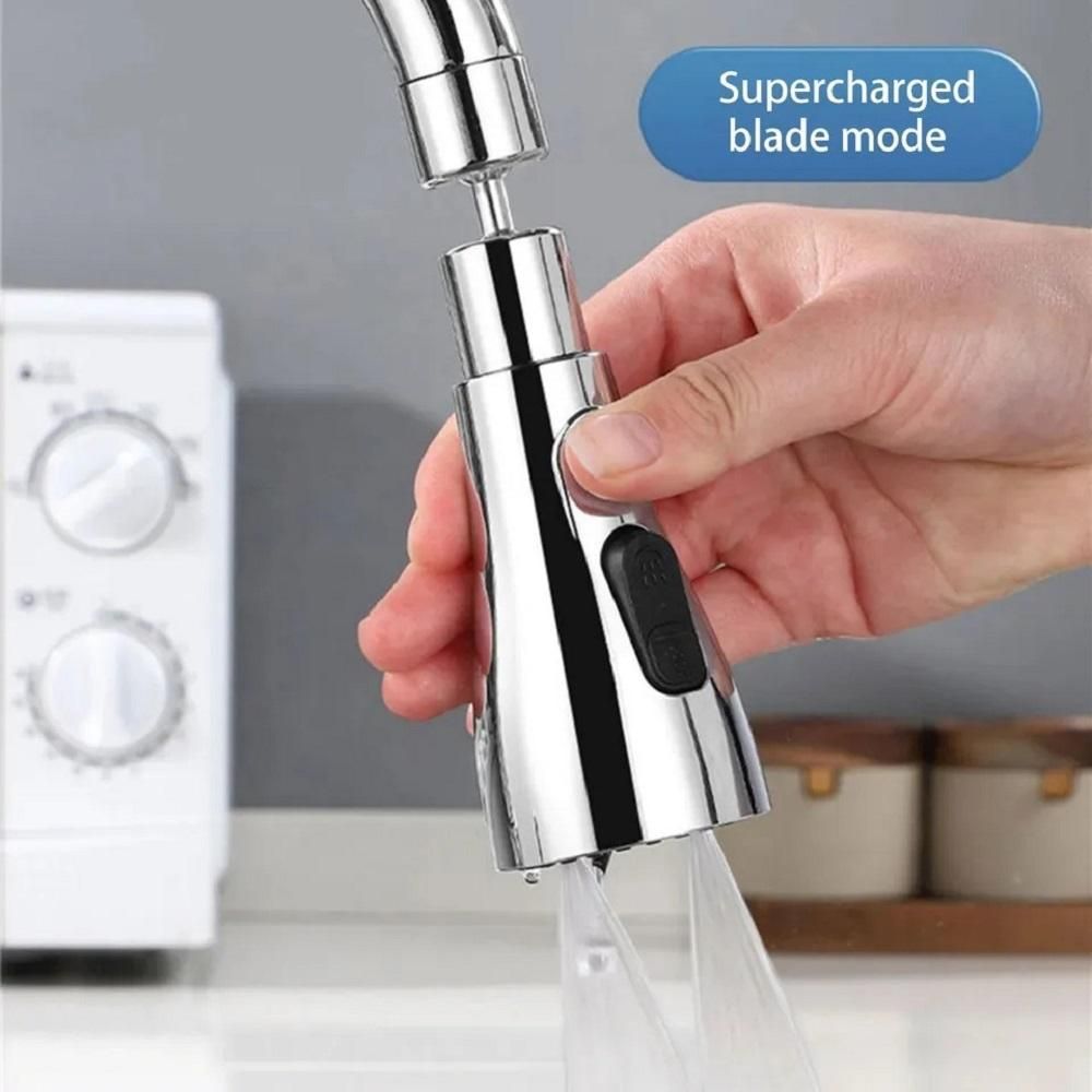 Rotatable 3 Modes Kitchen Sink Faucet with 360 Degree Trun